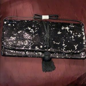 White House/Black Market Sequins Handbag/Clutch